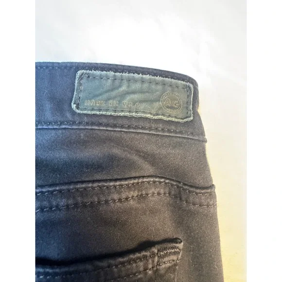 AG Adriano Goldschmied The Stilt Cigarette Leg Black Jeans 32R LSN1110-F-SBA - Picture 12 of 13